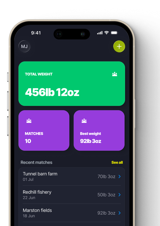 Your match history and personal bests