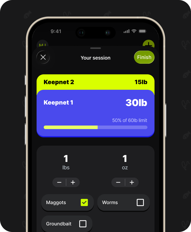 Add fish as you catch them